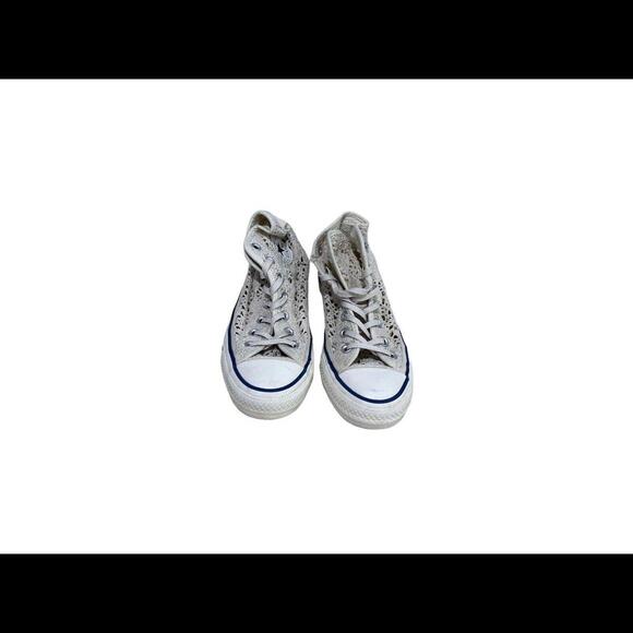 Converse Chuck Taylor All Star Knitted Cream/White Womens Sneakers Size 6 - Picture 6 of 6